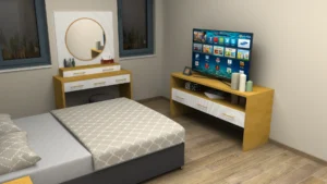 country yatak odasi 3d cizim 51 300x169 - Yatak Odası