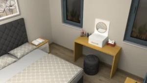 country yatak odasi 3d cizim 55 300x169 - Yatak Odası