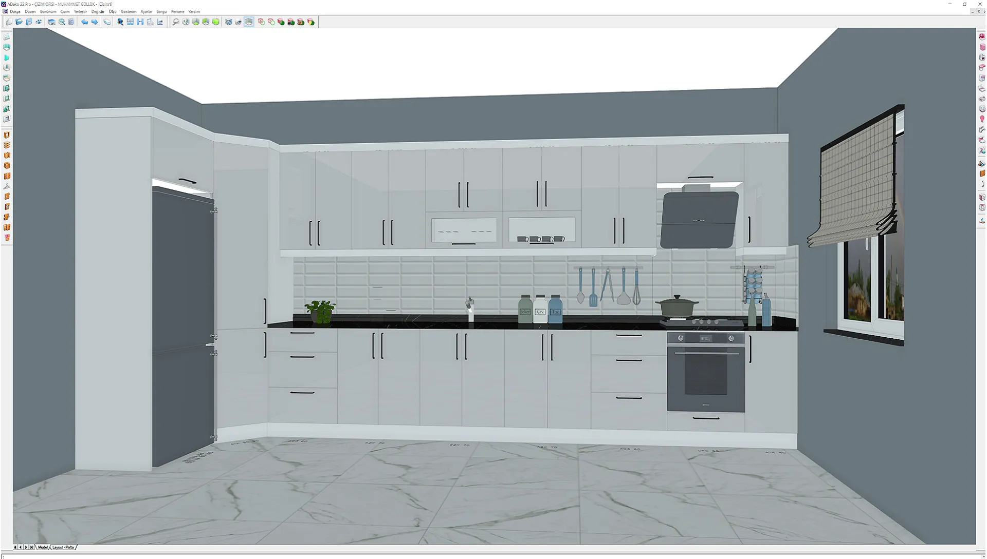 3 boyutlu dolap çizim hizmeti