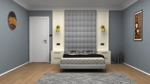 modern yatak odasi 3d cizim 300x169 - Yatak Odası